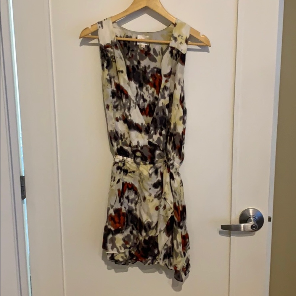 Parker silk multicolor dress/wrap size M